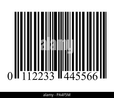 bar code on a white background isolated Stock Vector