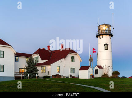 Chatham Lighthouse and Coast Guard station, Chatham, Cape Cod, Massachusetts, USA. Stock Photo