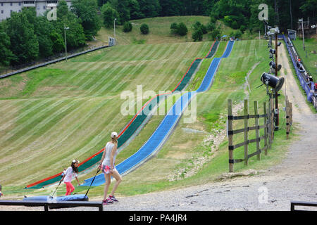 Tubing at Massanutten Resort Shenandoah Virginia Stock Photo