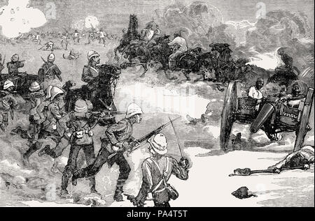 Second battle of Kassassin on 9 September 1882, From British Battles on Land and Sea, by James Grant Stock Photo