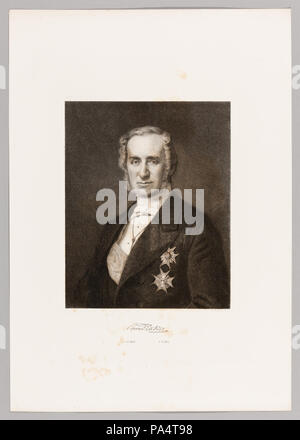 Inv. Nr: 2800 204 Porträtt av generalmajor Baltzar Julius von Platen 1804-1875, 1881 - Skoklosters slott - 99502 Stock Photo