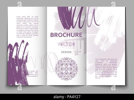 Brochure design template Stock Vector
