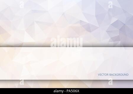 Rectangle banner on polygonal background Stock Vector