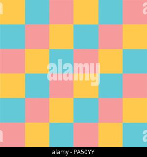 Vector multicoloured pastel squares pattern Abstract  background Stock Vector