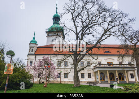 Castle in Vsetin city in Zlin Region, Moravia in Czech Republic Stock Photo