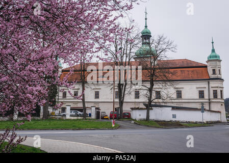 Castle in Vsetin city in Zlin Region, Moravia in Czech Republic Stock Photo