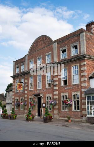 The Red Lion pub. Lacock, Wiltshire, England Stock Photo