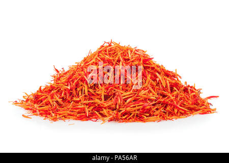 saffron, spices, full depth of field, isolated on a white background