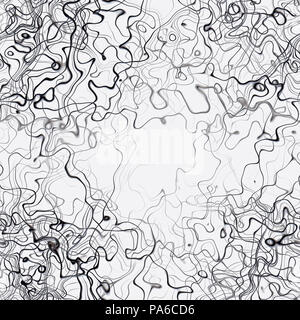 An illustration of a black and white abstract seamless background Stock Photo