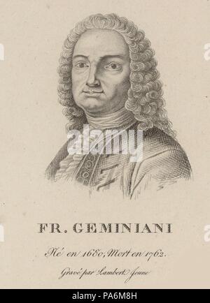 Portrait of the composer and violinist Francesco Saverio Geminiani (1687-1762). Museum: PRIVATE COLLECTION.