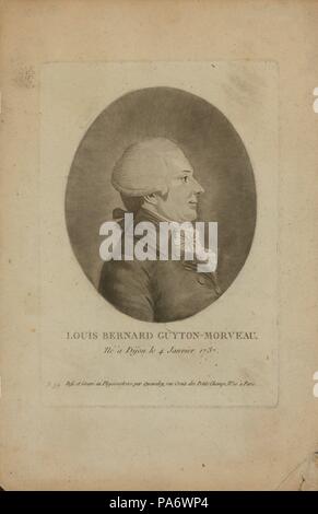 Louis Bernard Guyton de Morveau (1737-1816). Museum: PRIVATE COLLECTION. Stock Photo