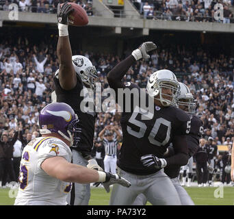 Oakland, California, USA. 16th Nov, 2003. Minnesota Vikings quarterback Daunte  Culpepper (11) on Sunday, November 16, 2003, in Oakland, California. The  Raiders defeated the Vikings 28-18. Credit: Al Golub/ZUMA Wire/Alamy Live  News