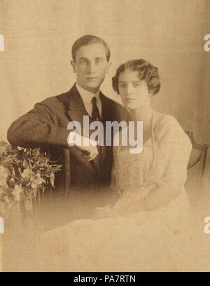 Prince Felix Yusupov, Count Sumarokov-Elston and his wife, Princess Irina Alexandrovna of Russia. Museum: PRIVATE COLLECTION. Stock Photo