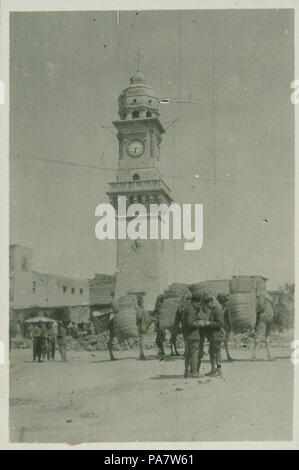 15 Aleppo Bab Al Faraj Clock tower 1919 Stock Photo