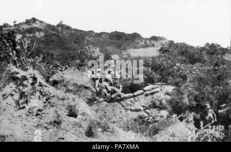 26 Australian trench Anzac Cove 25 April 1915 Stock Photo