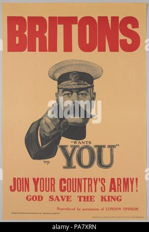 Britons, Lord Kitchener Wants You. Join Your Country's Army!, 1914 ...