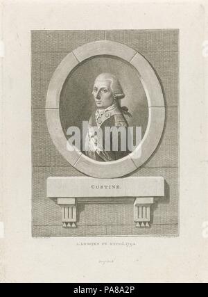 Comte Adam Philippe de Custine (1740-1793). Museum: PRIVATE COLLECTION. Stock Photo