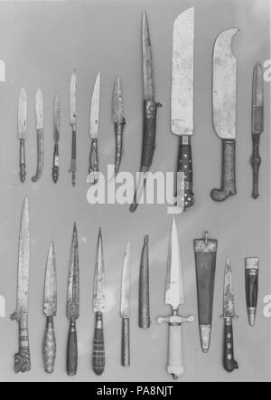 Carving knife. Culture: German. Dimensions: Length: 13 3/8 in. (34 cm). Date: 17th century. Museum: Metropolitan Museum of Art, New York, USA. Stock Photo