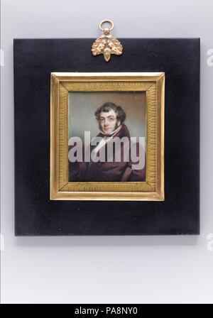 Frederick Gore King. Artist: Thomas Seir Cummings (American (born England), Bath 1804-1894 Hackensack, New Jersey). Dimensions: 3 x 2 in. (7.6 x 5.1 cm). Date: ca. 1827.  The sitter (1801-1829) was a prominent doctor in New York City who delivered anatomy lectures at the National Academy of Design. Museum: Metropolitan Museum of Art, New York, USA. Stock Photo