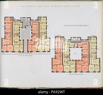 656 Floor plans of The Montebello (NYPL b11389518-417328) Stock Photo