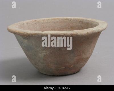 Bowl. Culture: Coptic. Dimensions: Overall: 2 3/8 x 4 3/4 in. (6 x 12.1 cm). Date: 4th-7th century. Museum: Metropolitan Museum of Art, New York, USA. Stock Photo