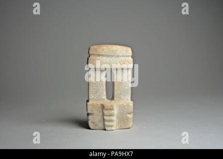 Stone Temple Model. Culture: Mezcala. Dimensions: Height 3-11/16 in.. Date: 1st-8th century. Museum: Metropolitan Museum of Art, New York, USA. Stock Photo