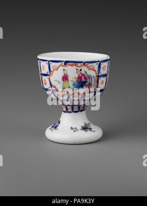 Egg Cup. Culture: British. Dimensions: H. 2 5/8 in. (6.7 cm). Date: ca. 1760. Museum: Metropolitan Museum of Art, New York, USA. Stock Photo