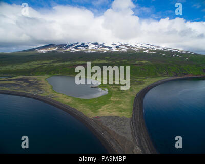 Alaid Volcano - Atlasov Island, Kuril Islands Stock Photo