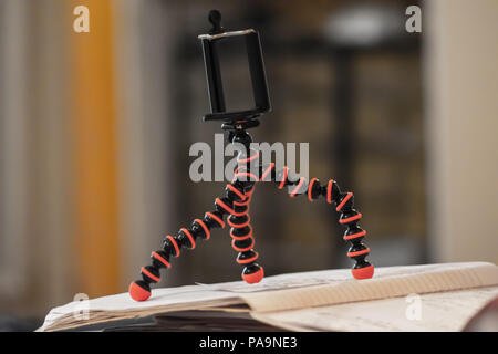 tripod for phone Stock Photo