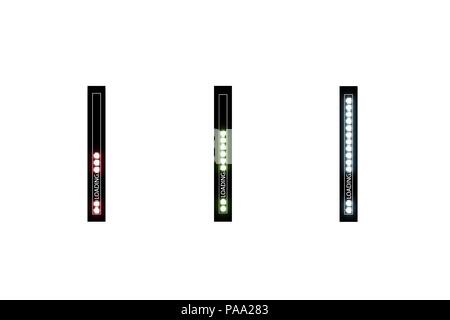 Progress loading bar with lighting. Concept technology. Vector illustration Stock Vector
