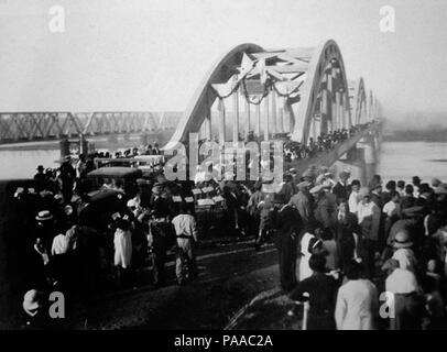 182 Neuquen Cipoletti Bridge Inaguration 1937 Stock Photo