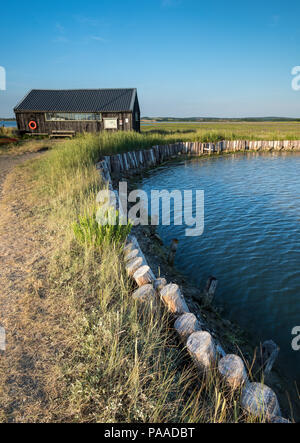 newtown creek boathouse, isle of wight, England uk. Stock Photo