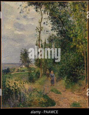 Reproduction Tableau Camille Pissarro - Côte Des Grouettes, Près De Pontoise - Prêt à Accrocher