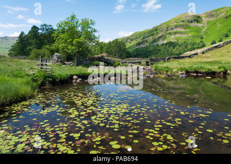 Slater's Bridge, Little Langdale, Lake District, UK Stock Photo