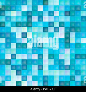An illustration of a seamless blue squares background Stock Photo