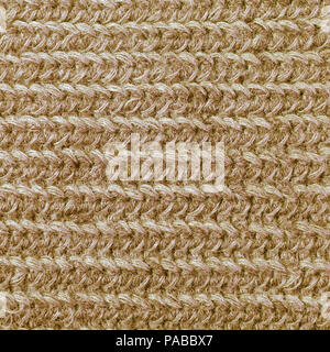Brown large knitted knitwear texture closeup Stock Photo