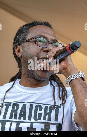 BUSY BEE HOSTING EPMD CONCERT AT NJ PAC July 19,2018 Stock Photo