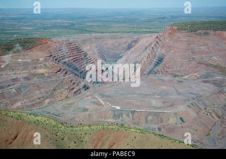 Argyle Diamond Mine, Aerial View, The Kimberley, Western Australia Stock Photo