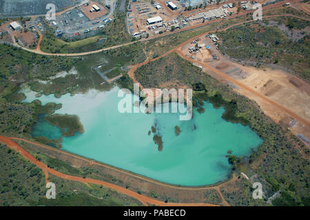 Argyle Diamond Mine, Aerial View, The Kimberley, Western Australia Stock Photo