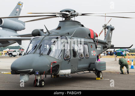 Italian Air Force HH-139A pictured at the 2018 Royal International Air Tattoo at RAF Fairford in Gloucestershire. Stock Photo