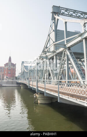 Liberation Bridge in Tianjin, China Stock Photo