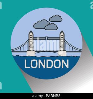 London Tower Bridge Linear Stock Vector Image & Art - Alamy