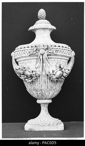 Wall vase (?). Culture: French. Dimensions: Overall: 33 1/2 × 18 1/2 in. (85.1 × 47 cm). Date: 18th century. Museum: Metropolitan Museum of Art, New York, USA. Stock Photo