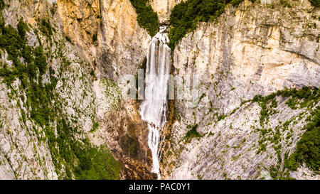 Boka Waterfall, near Bovek, Slovenia Stock Photo