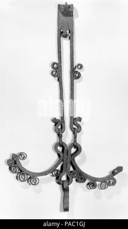 Pot Hook. Culture: Spanish (?). Dimensions: Overall: 31 1/2 x 17 5/16 x 2 15/16 in. (80 x 44 x 7.5 cm). Date: 16th century. Museum: Metropolitan Museum of Art, New York, USA. Stock Photo