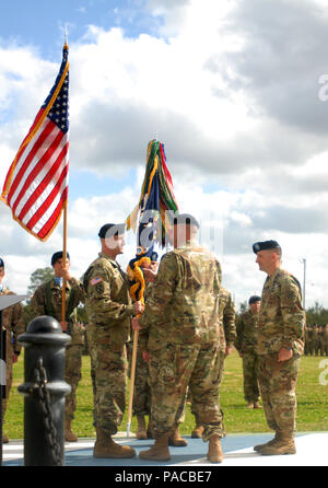 Lt. Col. Brian Ducote (left), commander of 3rd Battalion, 7th Infantry ...