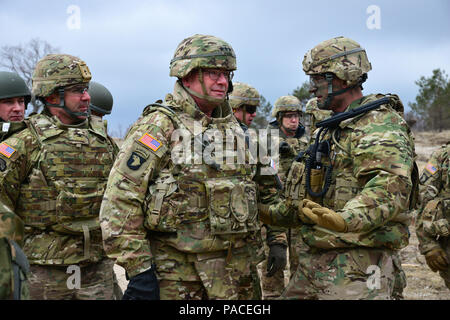 Lt. Col. Michael Kloepper (right), commander of the U.S. Army's 2nd ...