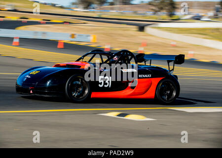 Sydney Motorsport Park, New South Wales, Australia.22 July 2018.  Terry Waugh's Renault. Anthony Bolack/Alamy Live News Stock Photo