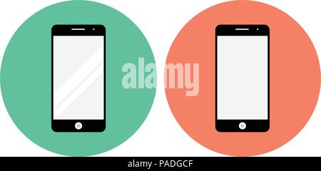 Mobile phone icon on a white background Stock Vector