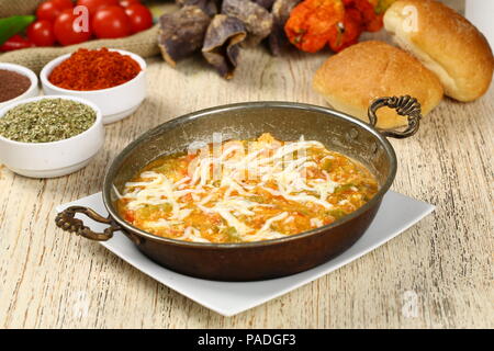 Turkish food menemen Stock Photo